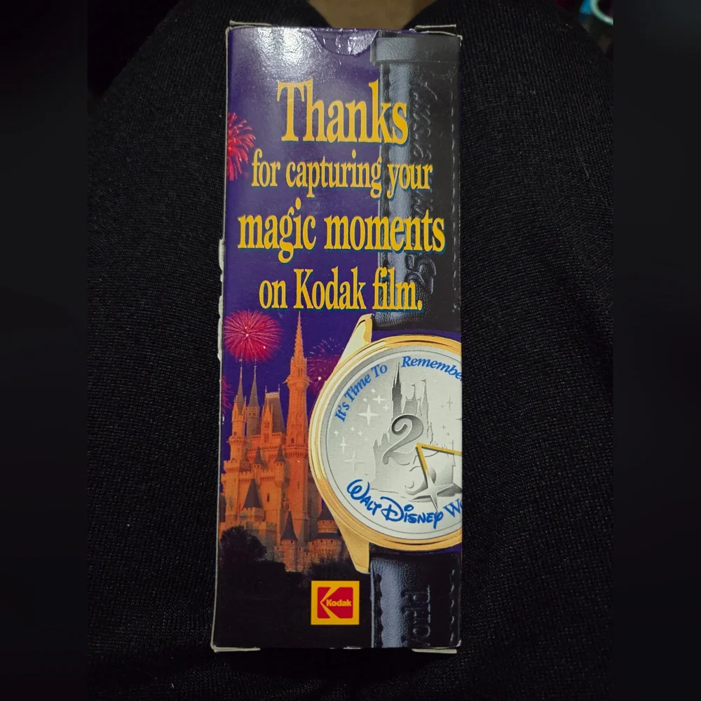 Vintage Walt Disney World 25th Anniversary watch, manufactured by Eastman Kodak.